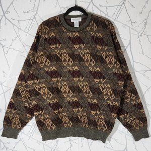 Tricots St. Raphael VTG Coogi Style Textured Merino Wool Sweater